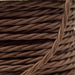 5m Light Brown 2 Core Twisted Electric Fabric 0.75mm Cable~1751 - Lost Land Interiors