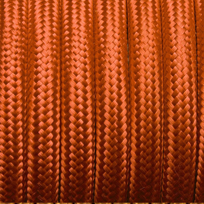 0.75mm 2 core Round Vintage Braided Peach Fabric Covered Light Flex~3032 - Lost Land Interiors