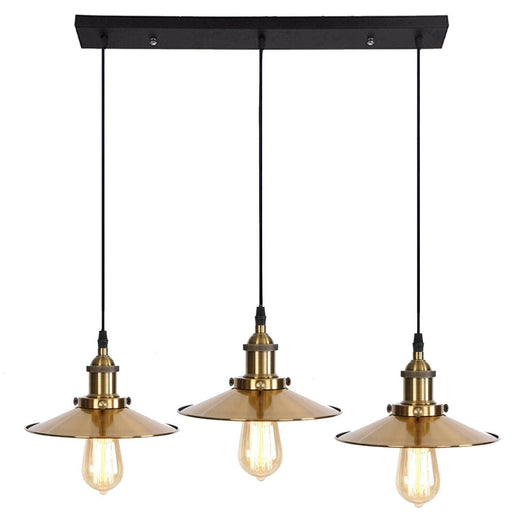 3 Way Modern Ceiling Pendant Cluster Light Fitting Industrial Pendant Lampshade~2139 - Lost Land Interiors