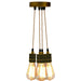 Ceiling Rose Industrial Pendant Light Fabric Flex 3Core Hanging Lamp Holder Kit~2059 - Lost Land Interiors