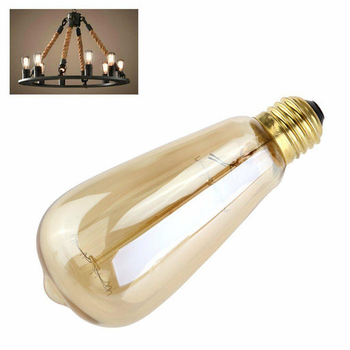 10 x ST64 E27 60W Vintage Antique Retro Edison Lamp Light Bulbs Filament 220V UK~2184 - Lost Land Interiors