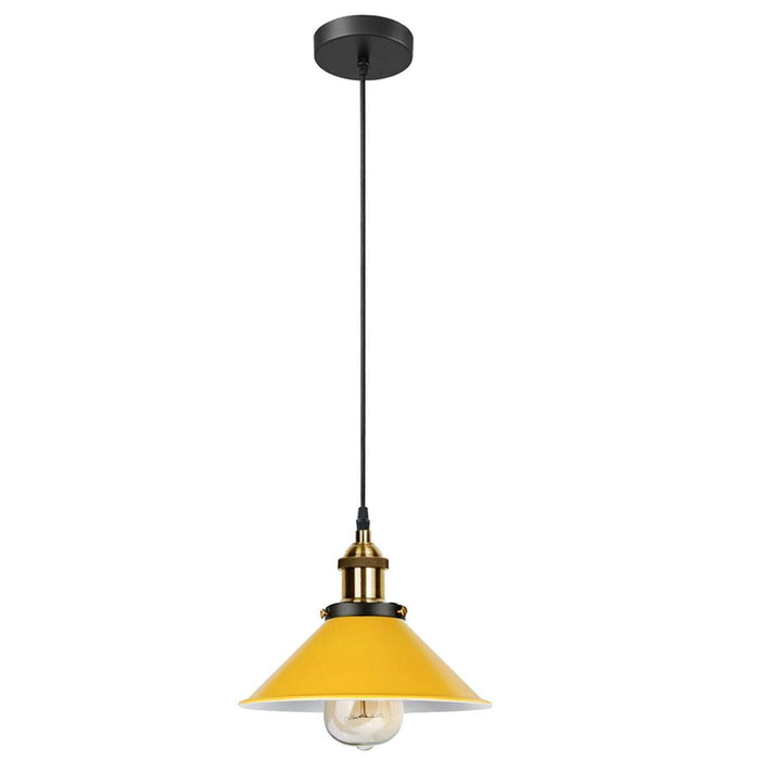 Vintage E27 Ceiling Pendant Light Lampshade Industrial Pendant Lamp Bulb Holder~2062 - Lost Land Interiors