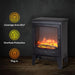 Electric Heater Freestanding Fireplace Artificial Flame Tempered Glass Casing - Lost Land Interiors
