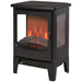 Tempered Glass Electric Fireplace Heater Black 1800W - Lost Land Interiors