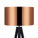 Tripod Floor Lamp with Copper Shade by Modern Lighting - Lost Land Interiors
