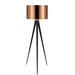 Tripod Floor Lamp with Copper Shade by Modern Lighting - Lost Land Interiors