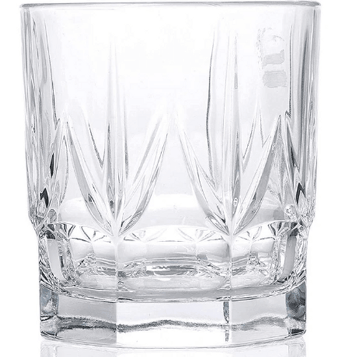 Set of 6 Chic Luxion Crystal 430ml Short Tumbler Glasses - Lost Land Interiors