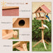 Wooden Bird Feeder Stand for Garden Pre-cut Weather Resistant 49 x 45 x 139cm - Lost Land Interiors