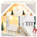 24-Drawer Christmas Advent Calendar Wooden Light-Up Countdown White - Lost Land Interiors