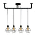 LEDSone Industrial Vintage 4  Head Ceiling Lights Metal Pipe Retro Loft Pendant Lamps~3558 - Lost Land Interiors